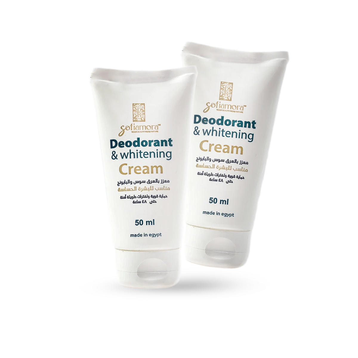 Dr Sofia Mora Super Protect Bundle featuring two deodorants with natural ingredients and refreshing scents.